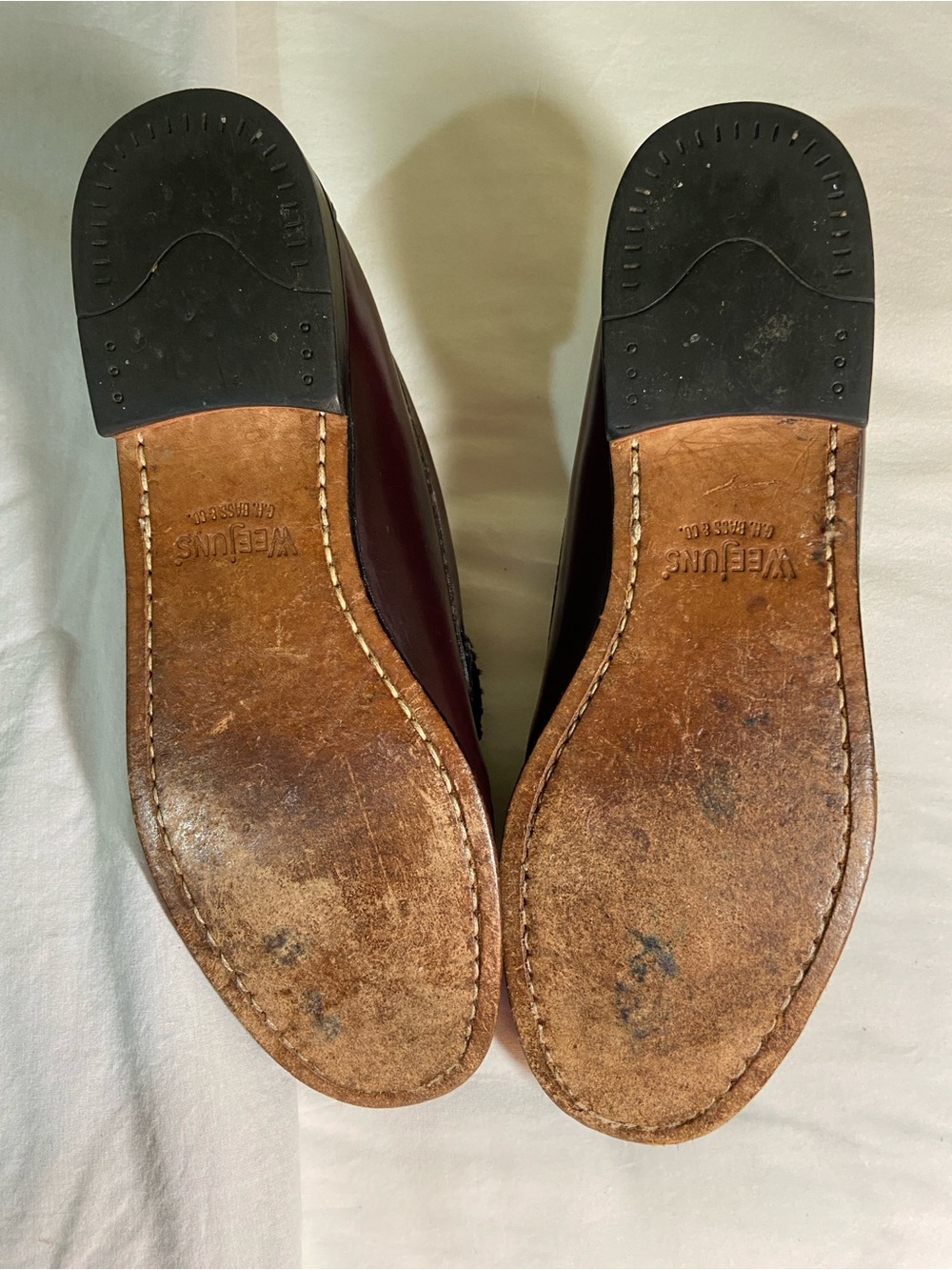 Women’s Burgundy Penny Loafers - Picture 4 of 8